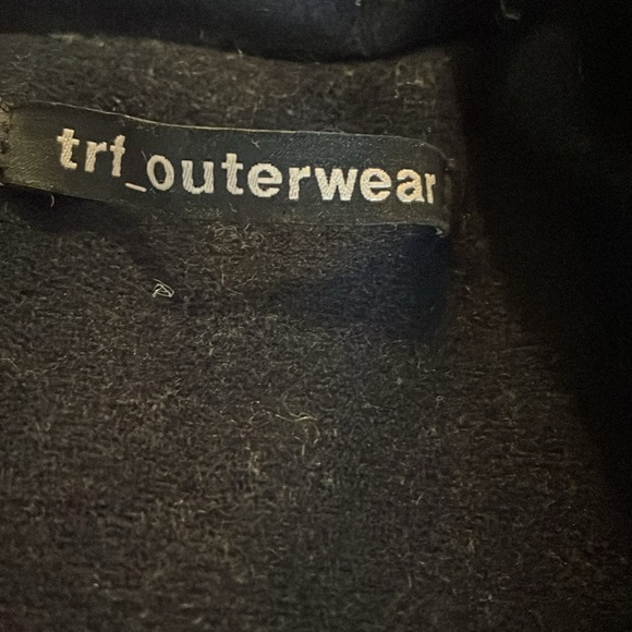 Zara Outerwear | Midi Trench Coat | Dark Blue - Picture 2 of 9